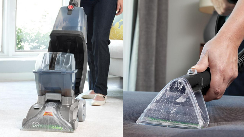 Limpiador de alfombras Hoover Power Scrub Deluxe con pack para mascotas | $99 | Home Depot